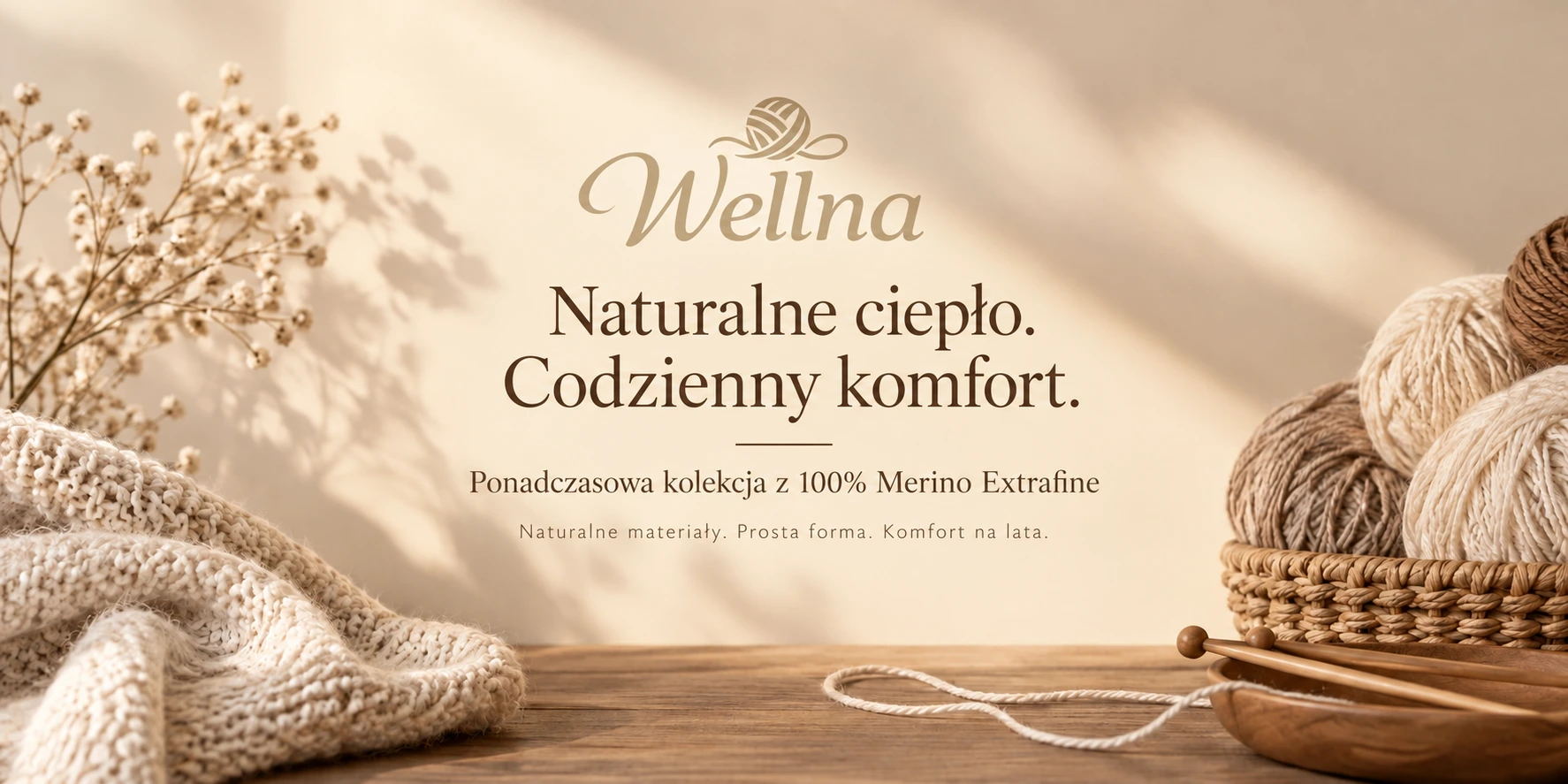 Model w czapce i szaliku WELLNA